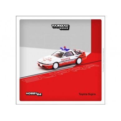 Tarmac Works Modeliukas Toyota Supra Pace Car, white/red Tarmac Works Modeliukas Toyota Supra Pace Car, white/red