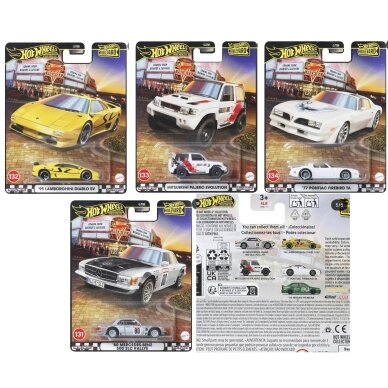 Hot Wheels Boulevard 2025 Modeliukas (Lamborghini Dablo,Mitsubishi Pajero,Nissan Primera,Pontiac Firebird,Mercedes Benz 500 SLC) Hot Wheels Boulevard 2025 Modeliukas (Lamborghini Dablo,Mitsubishi Pajero,Nissan Primera,Pontiac Firebird,Mercedes Benz 500 SLC)