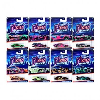 Hot Wheels Modeliukai Neon Speedsters Set B Hot Wheels Modeliukai Neon Speedsters Set B