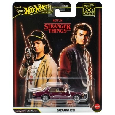 Hot Wheels Premium Pop Culture Stranger Things 1983 BMW 733i Dark Red Hot Wheels Premium Pop Culture Stranger Things 1983 BMW 733i Dark Red