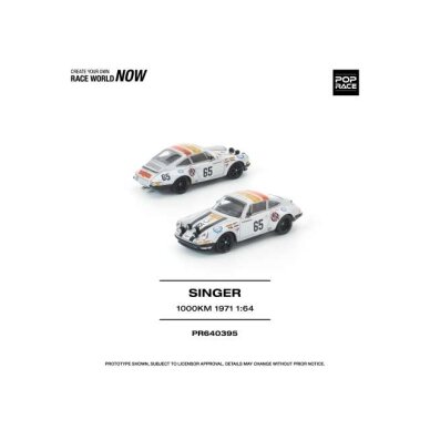PRE-ORDER Pop Race Modeliukas 1/64 1971 Singer SPA 1000KM, various PRE-ORDER Pop Race Modeliukas 1/64 1971 Singer SPA 1000KM, various