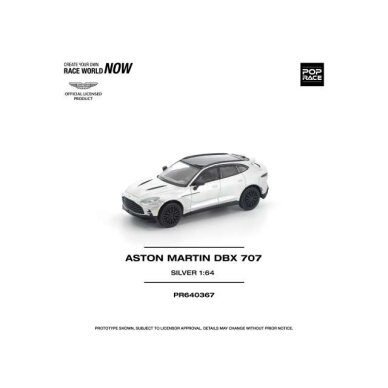 PRE-ORDER Pop Race Modeliukas 1/64 Aston Martin DBX 707, silver PRE-ORDER Pop Race Modeliukas 1/64 Aston Martin DBX 707, silver