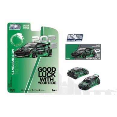 PRE-ORDER Pop Race Modeliukas 1/64 Pandem GR Yaris *MotorSports*, green/black PRE-ORDER Pop Race Modeliukas 1/64 Pandem GR Yaris *MotorSports*, green/black