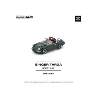 PRE-ORDER Pop Race Modeliukas 1/64 Porsche Singer Targa, green PRE-ORDER Pop Race Modeliukas 1/64 Porsche Singer Targa, green