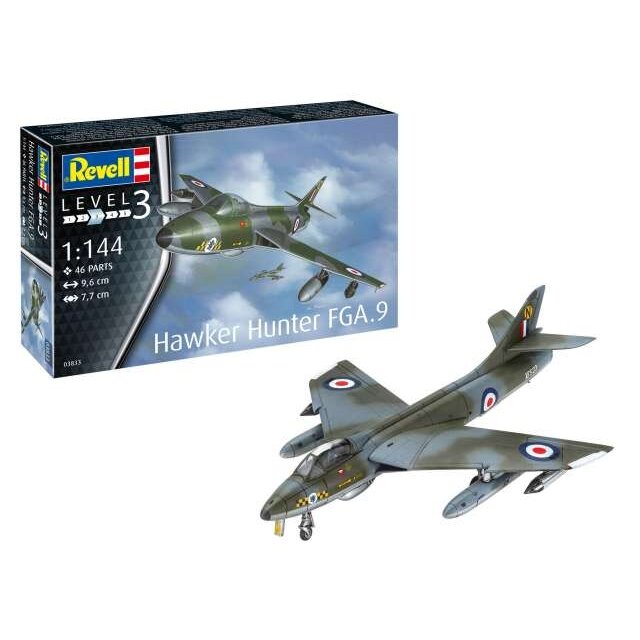 PRE-ORD3R Revell - Germany Surenkamas modeliukas 1/144 Hawker Hunter FGA.9, Level 4, plastic modelkit PRE-ORD3R Revell - Germany Surenkamas modeliukas 1/144 Hawker Hunter FGA.9, Level 4, plastic modelkit