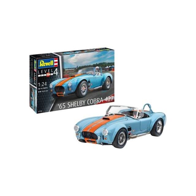PRE-ORD3R Revell - Germany Surenkamas modeliukas 1/24 '65 Shelby Cobra 427, Level 4, plastic modelkit PRE-ORD3R Revell - Germany Surenkamas modeliukas 1/24 '65 Shelby Cobra 427, Level 4, plastic modelkit