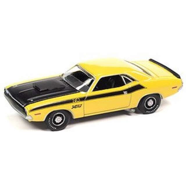 PRE-ORD3R Auto World Modeliukas 1970 Dodge Challenger T/A, Fy1 Banana with flat black hood & black T/A Side Stripes PRE-ORD3R Auto World Modeliukas 1970 Dodge Challenger T/A, Fy1 Banana with flat black hood & black T/A Side Stripes
