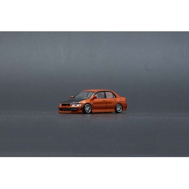 PRE-ORD3R BM Creations 2001 Mitsubishi Lancer Evolution VII LHD, custom orange with black hood