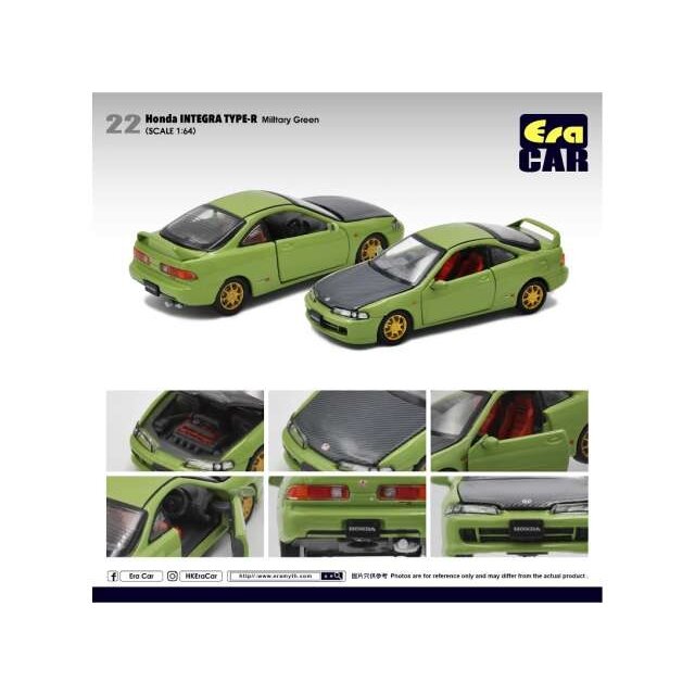 PRE-ORD3R Era Car Honda Integra Type-R DC2, militairy green/ black hood