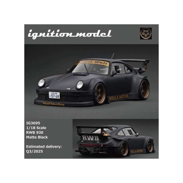 PRE-ORD3R Ignition Modeliukas 1/18 RWB 930, matte black