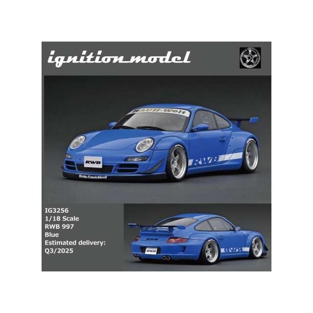 Ignition Modeliukas 1/18 RWB 997, blue Ignition Modeliukas 1/18 RWB 997, blue