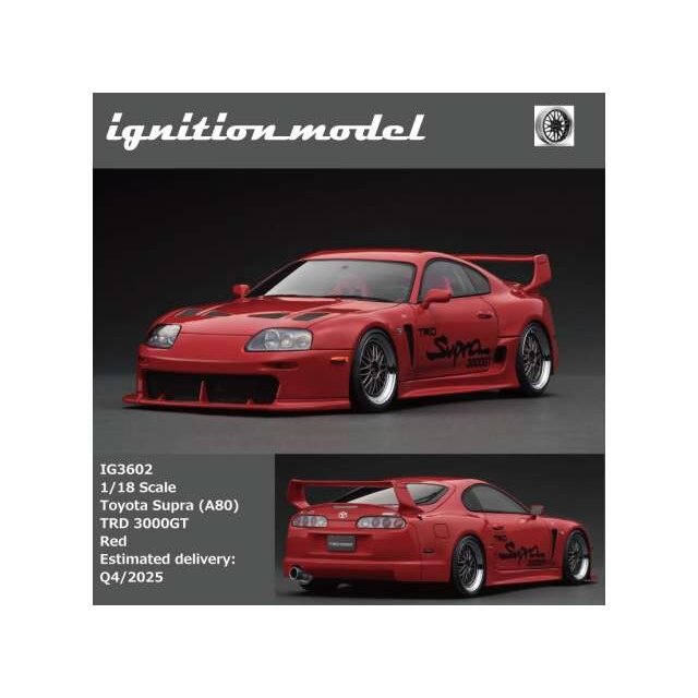 PRE-ORD3R Ignition Modeliukas 1/18 Toyota Supra (A80) TRD 3000GT, red PRE-ORD3R Ignition Modeliukas 1/18 Toyota Supra (A80) TRD 3000GT, red