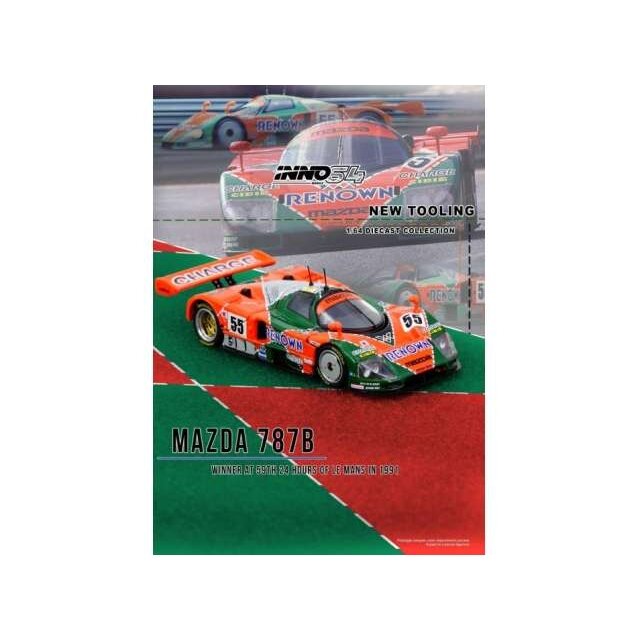 PRE-ORD3R Inno64 Modeliukas 1/64 1991 Mazda 787B 24 Hours Le Mans, various