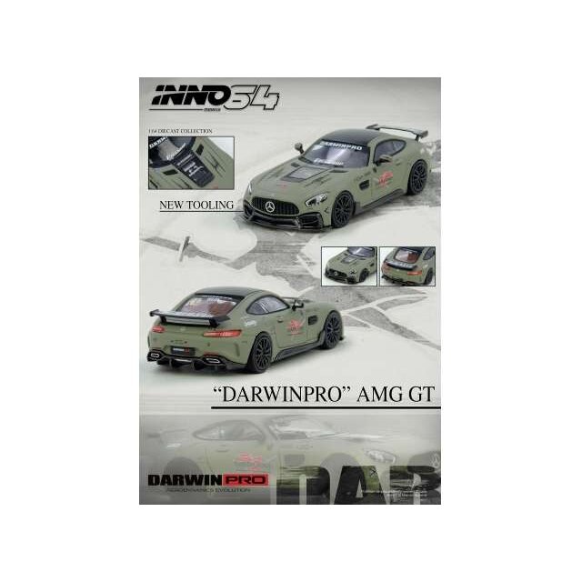 Inno64 Modeliukas 1/64 Darwin Pro AMG GT, grey Inno64 Modeliukas 1/64 Darwin Pro AMG GT, grey