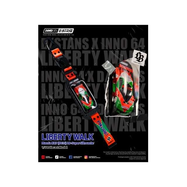 PRE-ORD3R Inno64 Modeliukas 1/64 INNO x DSTANDS LB-SUPER Silhouette FD3S, red/green PRE-ORD3R Inno64 Modeliukas 1/64 INNO x DSTANDS LB-SUPER Silhouette FD3S, red/green