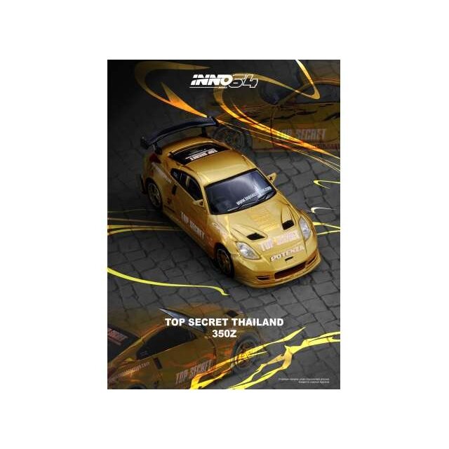 PRE-ORD3R Inno64 Modeliukas 1/64 Top Secret Thailand 350Z, gold
