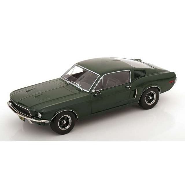 PRE-ORD3R KK - Scale 1/18 1968 Ford Mustang GT Fastback *Bullitt look-a-like*, dark green