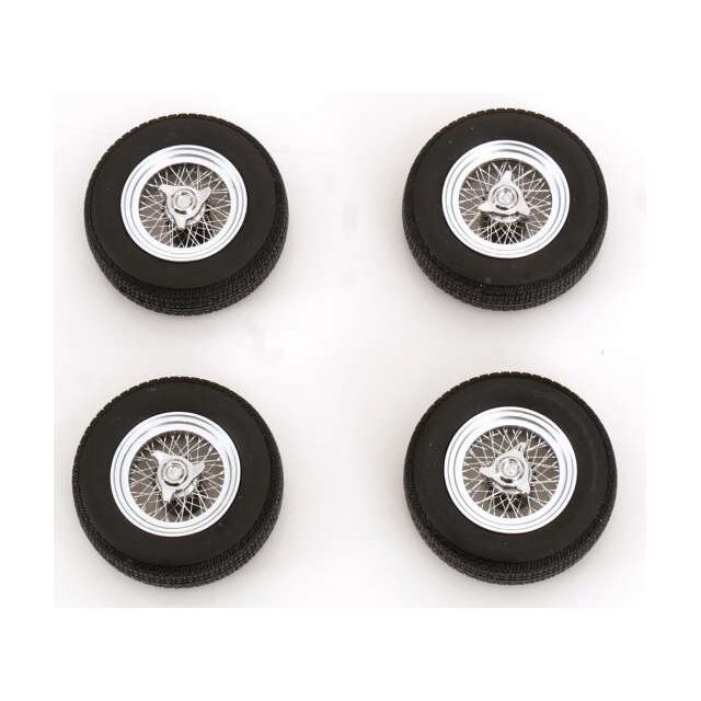 PRE-ORD3R KK - Scale 1/18  Rims and Tyres-Set Maserati spoke rims
