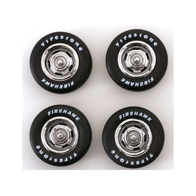 PRE-ORD3R KK - Scale Modeliukas 1/18 Tire Set with rims, Firestone USA PRE-ORD3R KK - Scale Modeliukas 1/18 Tire Set with rims, Firestone USA