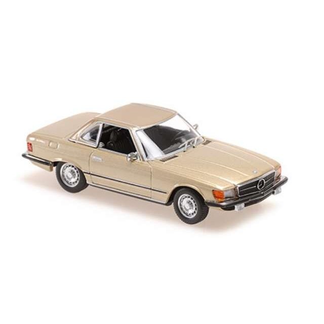 PRE-ORD3R Maxichamps 1/43 1974 Mercedes-Benz 350 SL Cabriolet Hardtop, gold