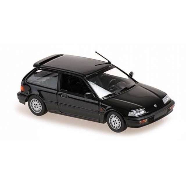 Maxichamps Modeliukas 1/43 1990 Honda Civic, black Maxichamps Modeliukas 1/43 1990 Honda Civic, black