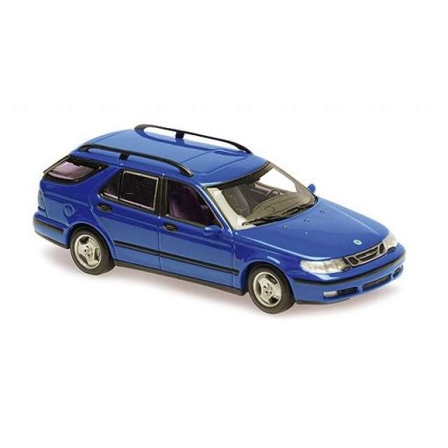 Maxichamps Modeliukas 1/43 1999 Saab 9-5 Break, dark blue metallic