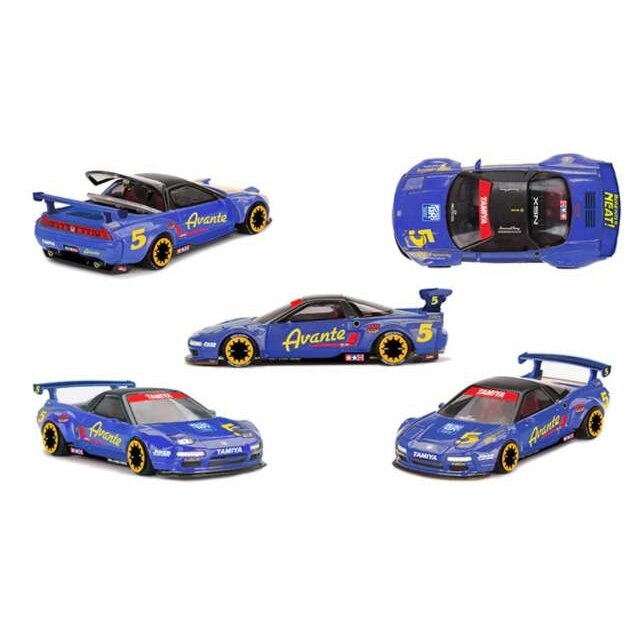 MINI GT Kaido House Modeliukas 1/64 Honda NSX TAMIYA x KAIDO HOUSE*AVANTE* V1, blue/yellow MINI GT Kaido House Modeliukas 1/64 Honda NSX TAMIYA x KAIDO HOUSE*AVANTE* V1, blue/yellow