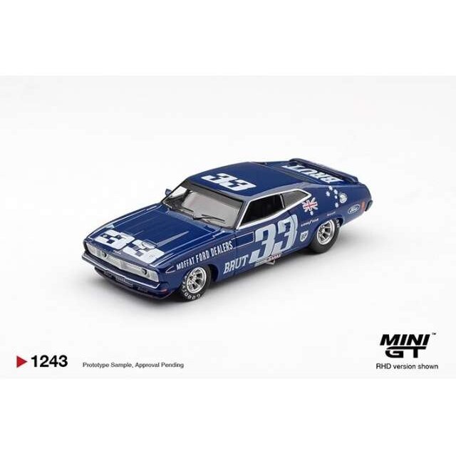 MINI GT Modeliukas 1/64 1974 Ford Falcon (XB) GT #33 Bathurst 1000, blue MINI GT Modeliukas 1/64 1974 Ford Falcon (XB) GT #33 Bathurst 1000, blue
