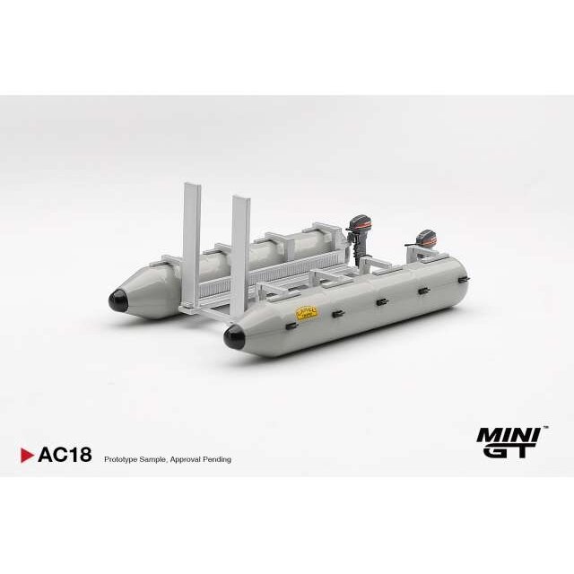 PRE-ORD3R MINI GT Modeliukas 1/64 1985 Potoon Raft *Camel Trophy*, grey PRE-ORD3R MINI GT Modeliukas 1/64 1985 Potoon Raft *Camel Trophy*, grey
