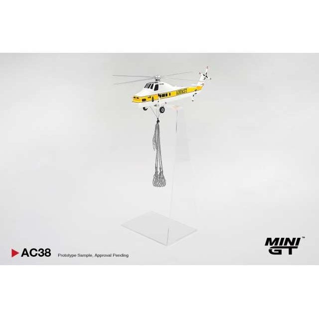 MINI GT Modeliukas 1/64 1985 Sikorsky S58T Helicopter *Camel Trophy*, white/yellow