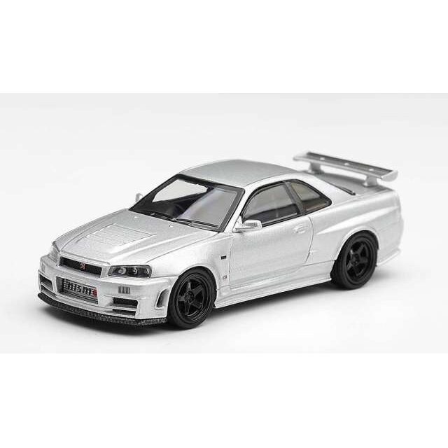 MINI GT Modeliukas 1/64 1999 Nissan Skyline GT-R (R34) Z-Tune, silver metallic MINI GT Modeliukas 1/64 1999 Nissan Skyline GT-R (R34) Z-Tune, silver metallic