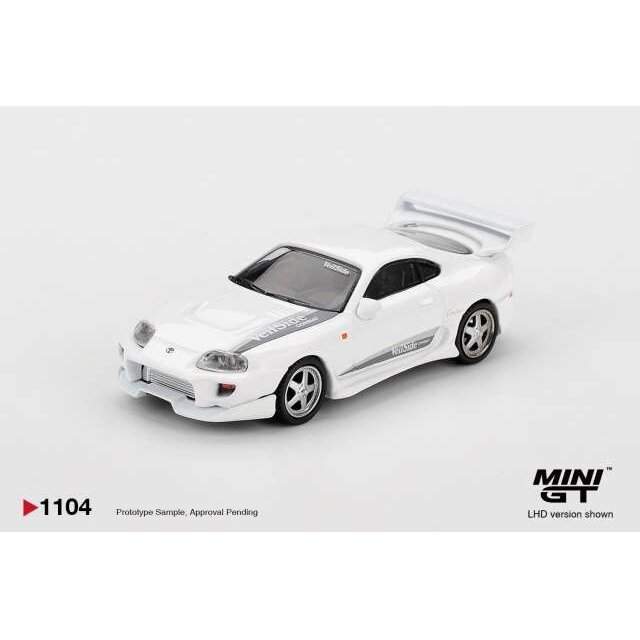 PRE-ORD3R Mini GT 1/64 2014 Toyota Supra MK4 (A80) Veilside Combat V-I, white pearl metallic