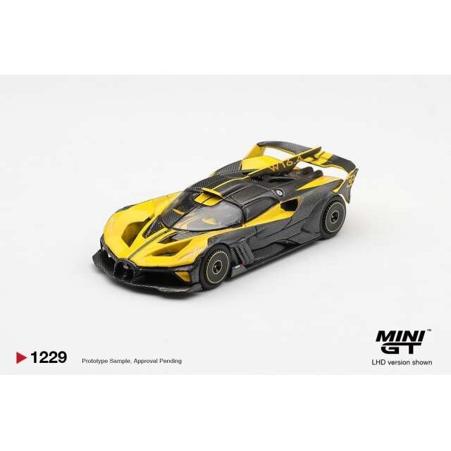 MINI GT Modeliukas 1/64 2020 Bugatti Bolide, yellow