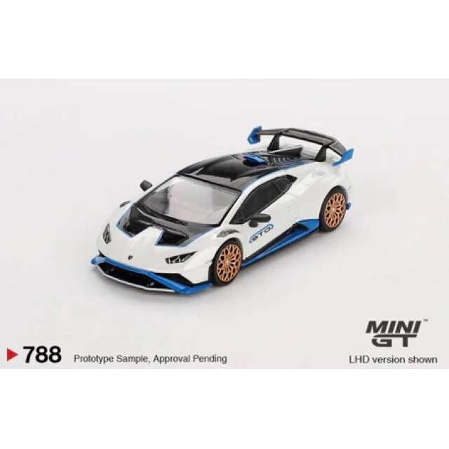 Mini GT 1/64 2023 Lamborghini Huracan *STO*, bianco asopo