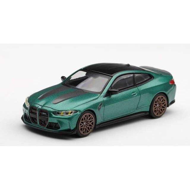 PRE-ORD3R MINI GT Modeliukas 1/64 2024 BMW M4 (G82) CS Frozen Isle of Man, green metallic