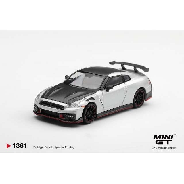 PRE-ORD3R MINI GT Modeliukas 1/64 2024 Nissan GT-R R35 Nismo, silver metallic