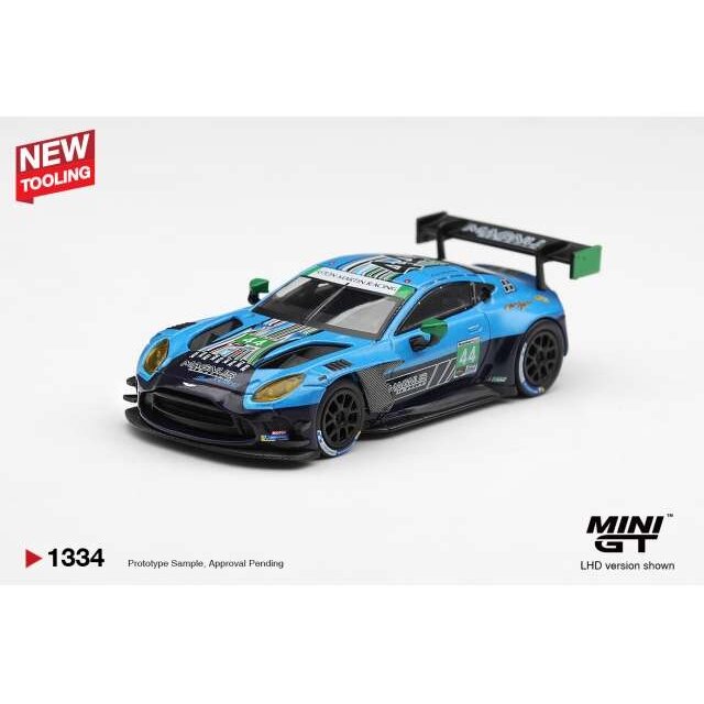 MINI GT Modeliukas 1/64 2025 Aston Martin Vantage GT3 Evo #44 Magnus Racing Daytona 24 hrs, blue/black