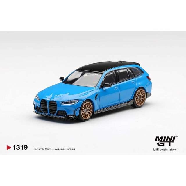 MINI GT Modeliukas 1/64 2025 BMW M3 Performance Touring, riviera blue