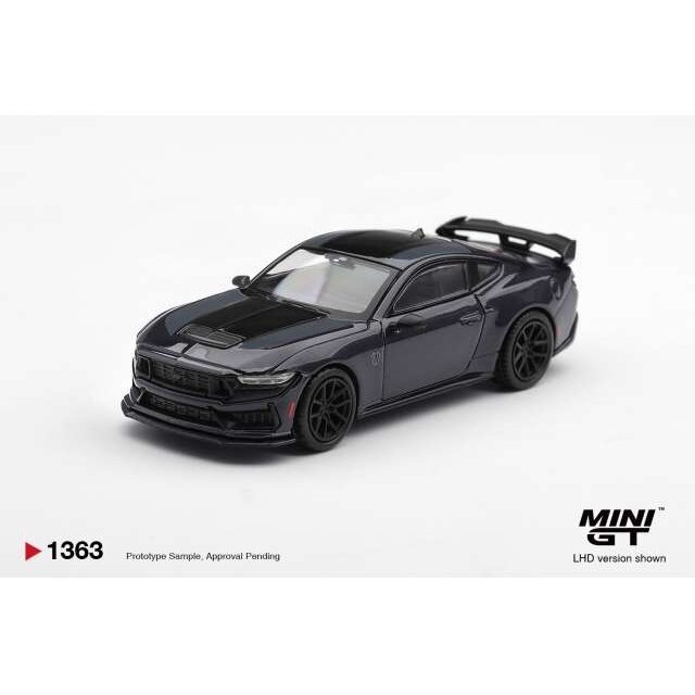 PRE-ORD3R MINI GT Modeliukas 1/64 2025 Ford Mustang Dark Horse, blue ember