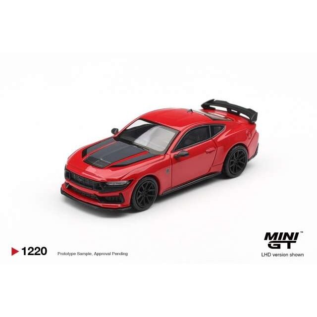 PRE-ORD3R MINI GT Modeliukas 1/64 2025 Ford Mustang Dark Horse, race red PRE-ORD3R MINI GT Modeliukas 1/64 2025 Ford Mustang Dark Horse, race red