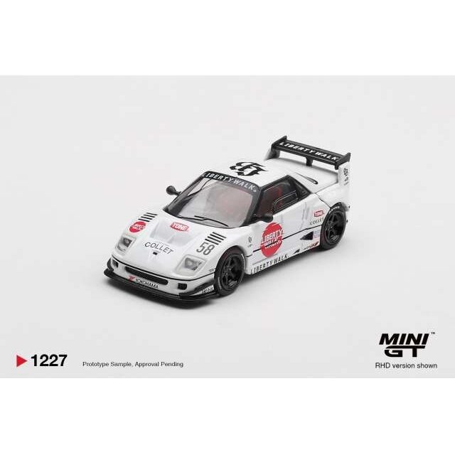PRE-ORD3R MINI GT Modeliukas 1/64 2025 Mazda AZ-1 Liberty Walk LB40 LB-Hinomaru, white/red