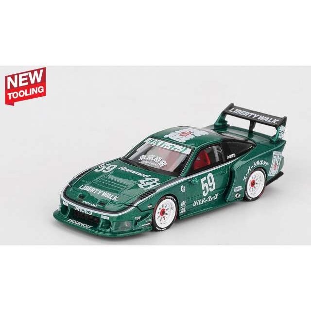 PRE-ORD3R MINI GT Modeliukas 1/64 2026 180 SX LB-SUPER Silhouette TAS, green