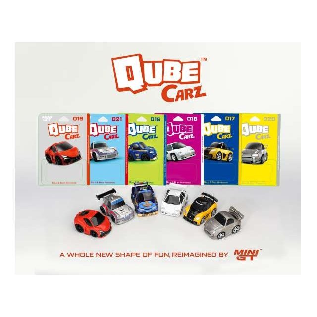 MINI GT Modeliukas 1/64 2026 Qube Carz Version 4 Assortement of 6, various