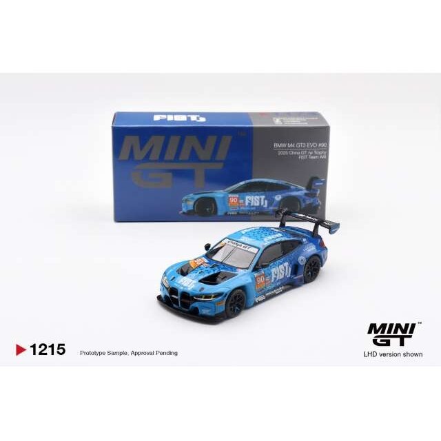 PRE-ORD3R MINI GT Modeliukas 1/64 BMW M4 GT3 EVO #90 FIST Team AAI 
2025 China GT, blue