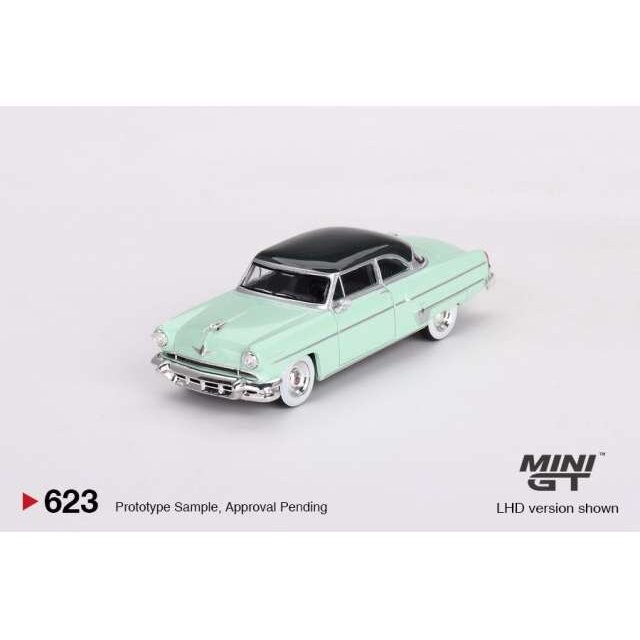 Mini GT 1954 Lincoln Capri Parklane, green with black roof