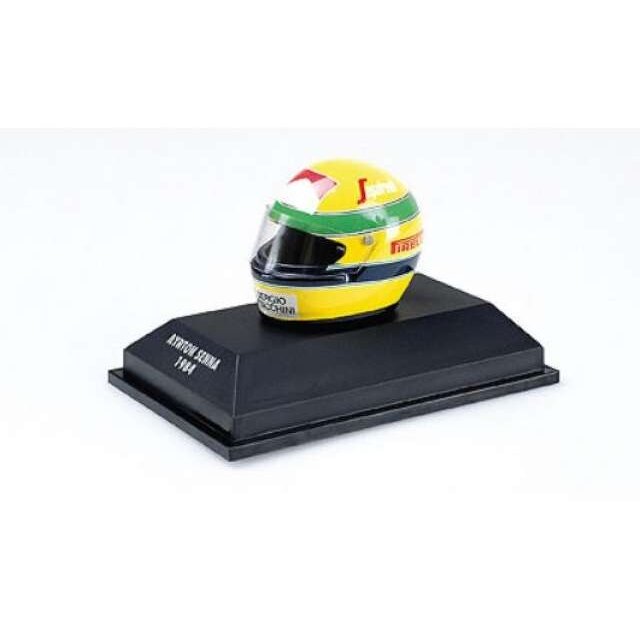 Minichamps Modeliukas 1/10 1984 Helmet Ayrton Senna, yellow/green