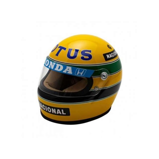 PRE-ORD3R Minichamps 1/10 1987 Helmet Ayrton Senna, yellow/green