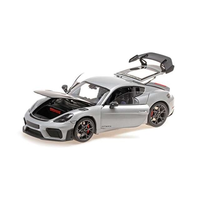 Minichamps Modeliukas 1/18 2024 Porsche Cayman GT4RS, silver Minichamps Modeliukas 1/18 2024 Porsche Cayman GT4RS, silver