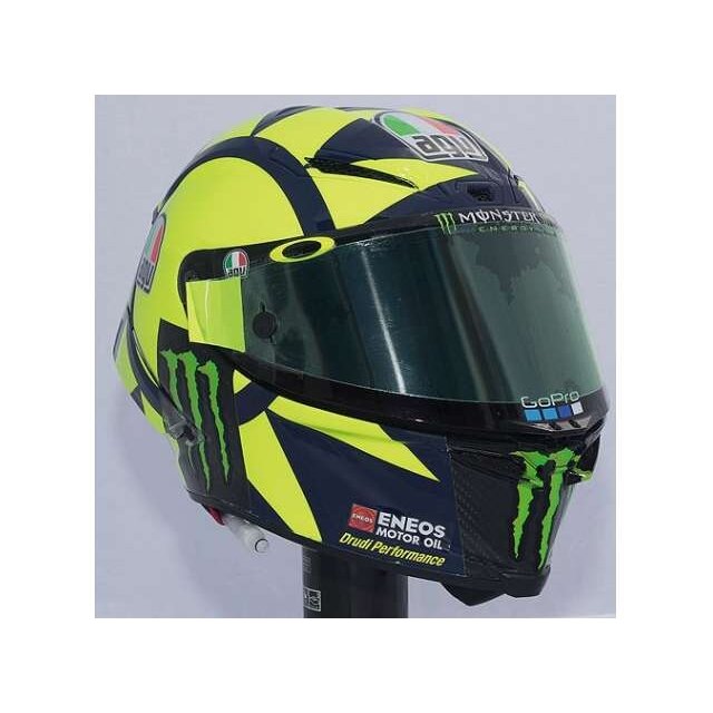 Minichamps Modeliukas 1/8 2020 AGV Helmet Valentino Rossi MotoGP, yellow/black Minichamps Modeliukas 1/8 2020 AGV Helmet Valentino Rossi MotoGP, yellow/black