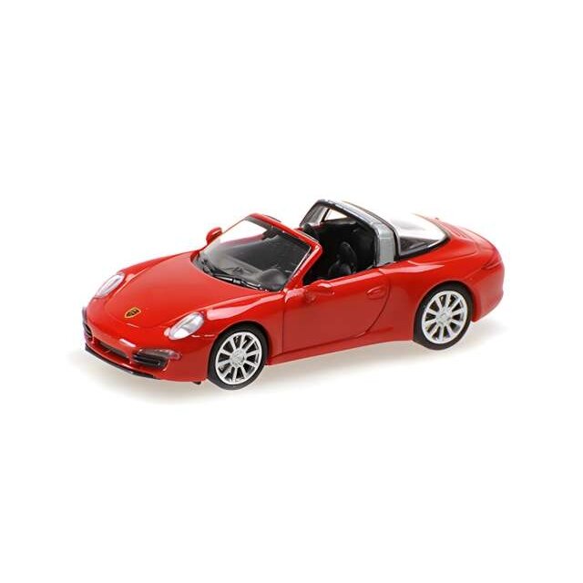 Minichamps Modeliukas 1/87 2014 Porsche 911 Targa, red Minichamps Modeliukas 1/87 2014 Porsche 911 Targa, red